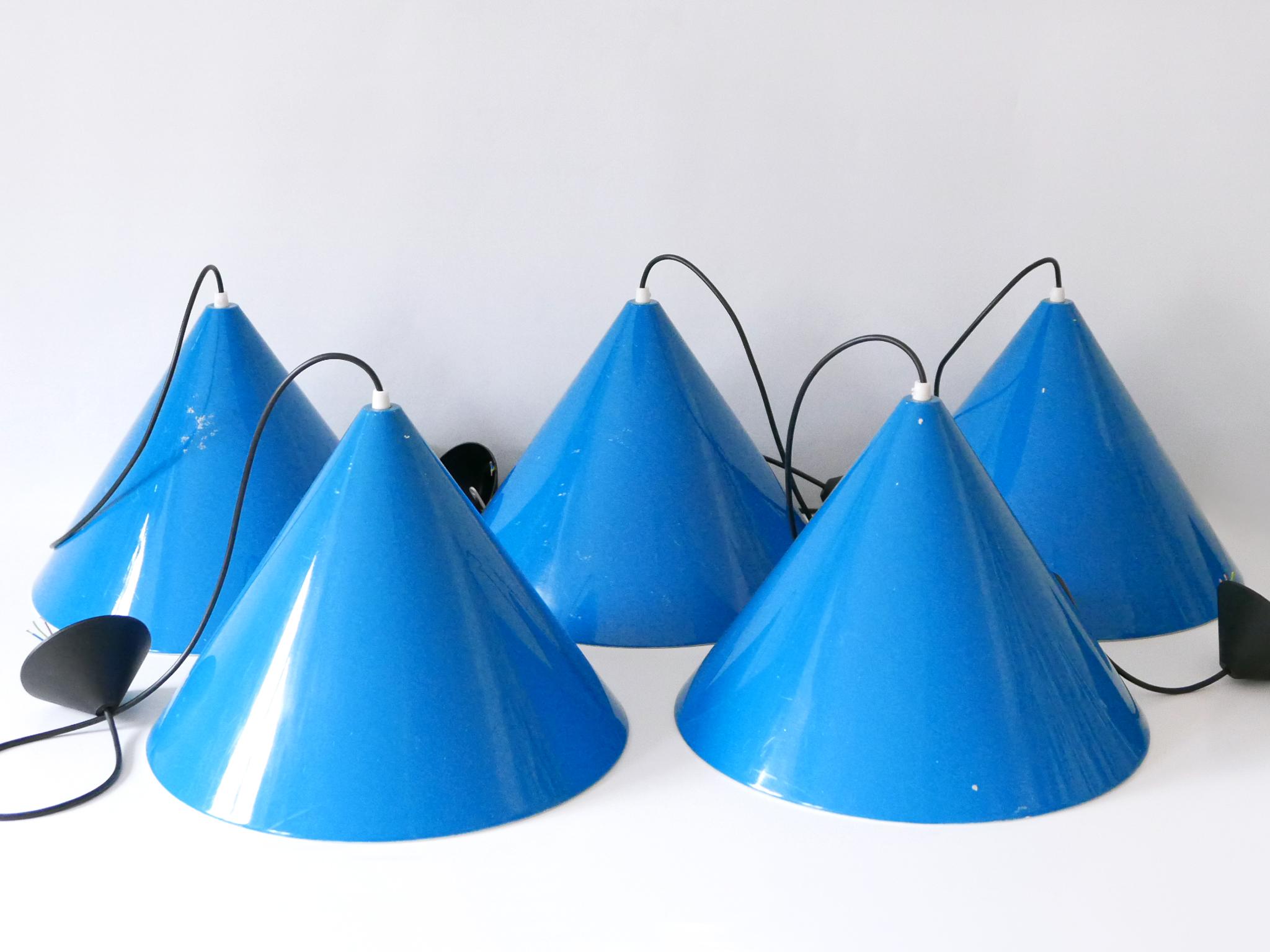 Large Mid Century Modern Billard Pendant Lamps by Louis Poulsen Denmark 1960s For Sale 2