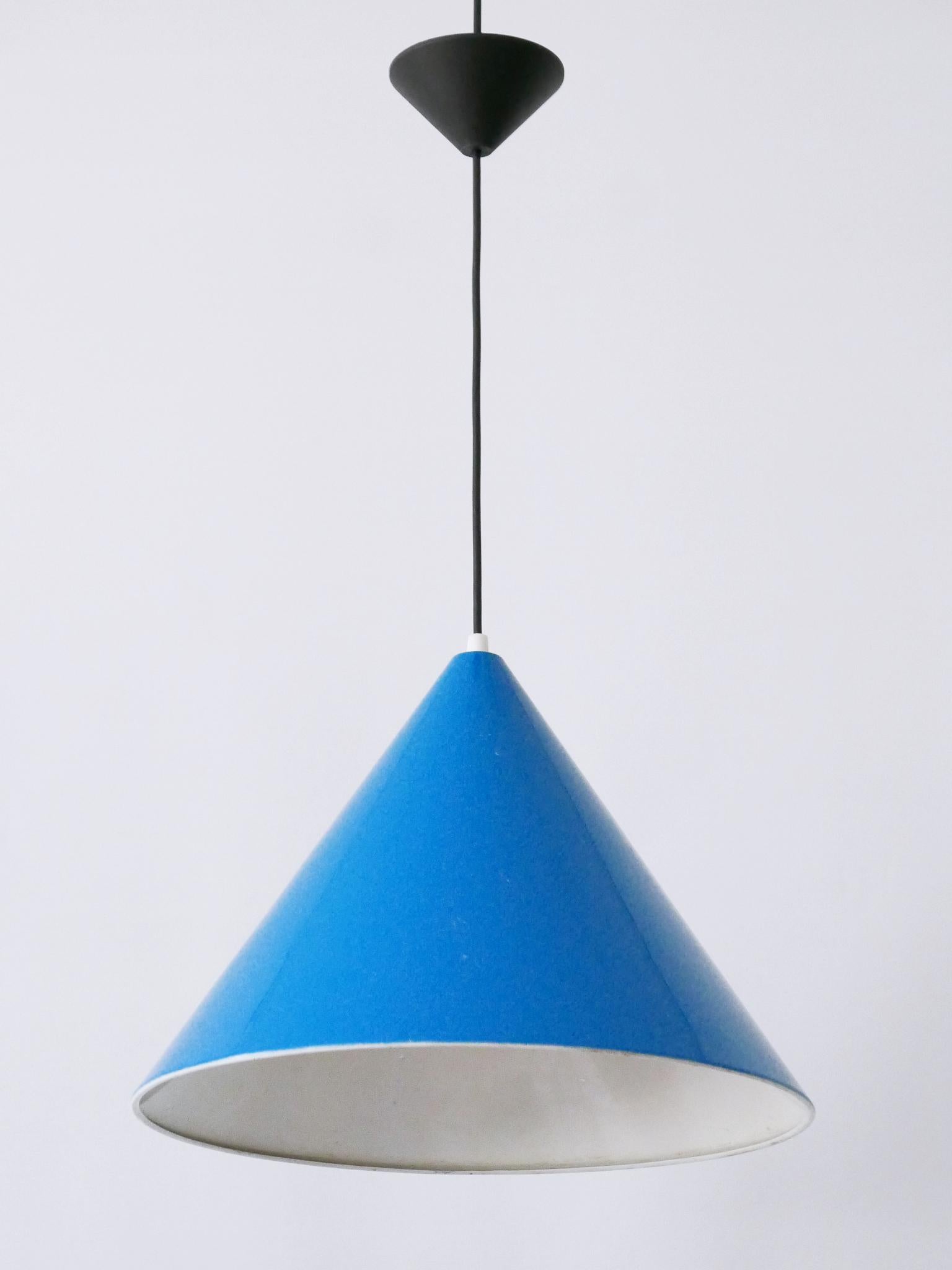 Large Mid Century Modern Billard Pendant Lamps by Louis Poulsen Denmark 1960s In Fair Condition For Sale In Munich, DE
