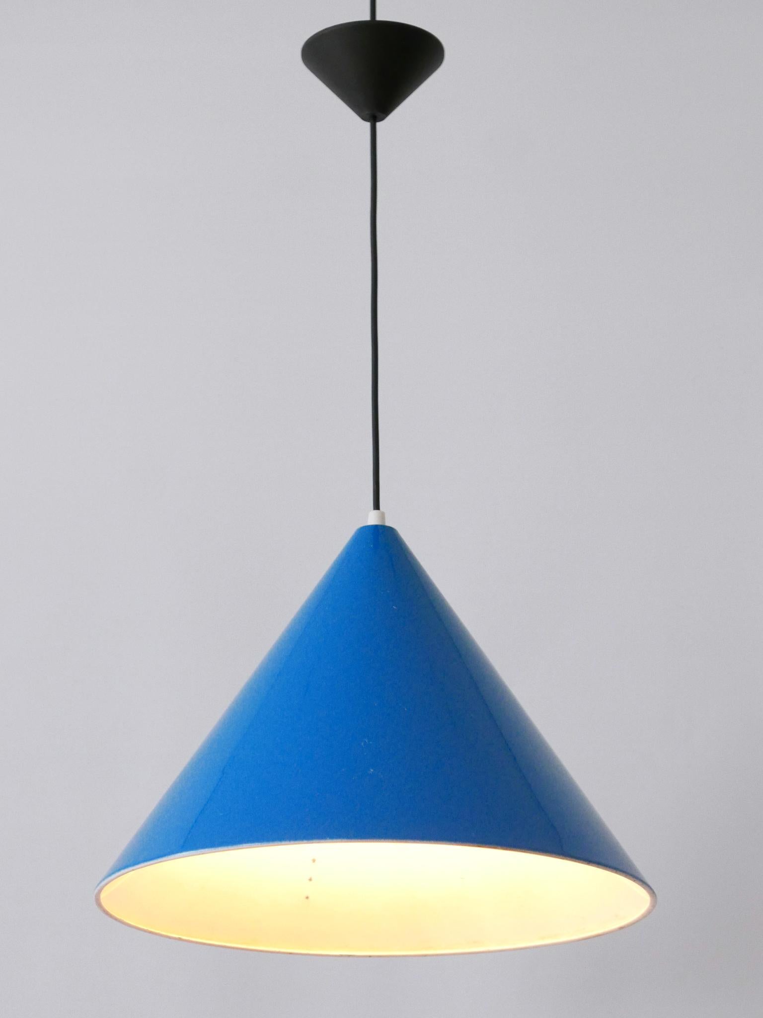 Aluminum Large Mid Century Modern Billard Pendant Lamps by Louis Poulsen Denmark 1960s For Sale