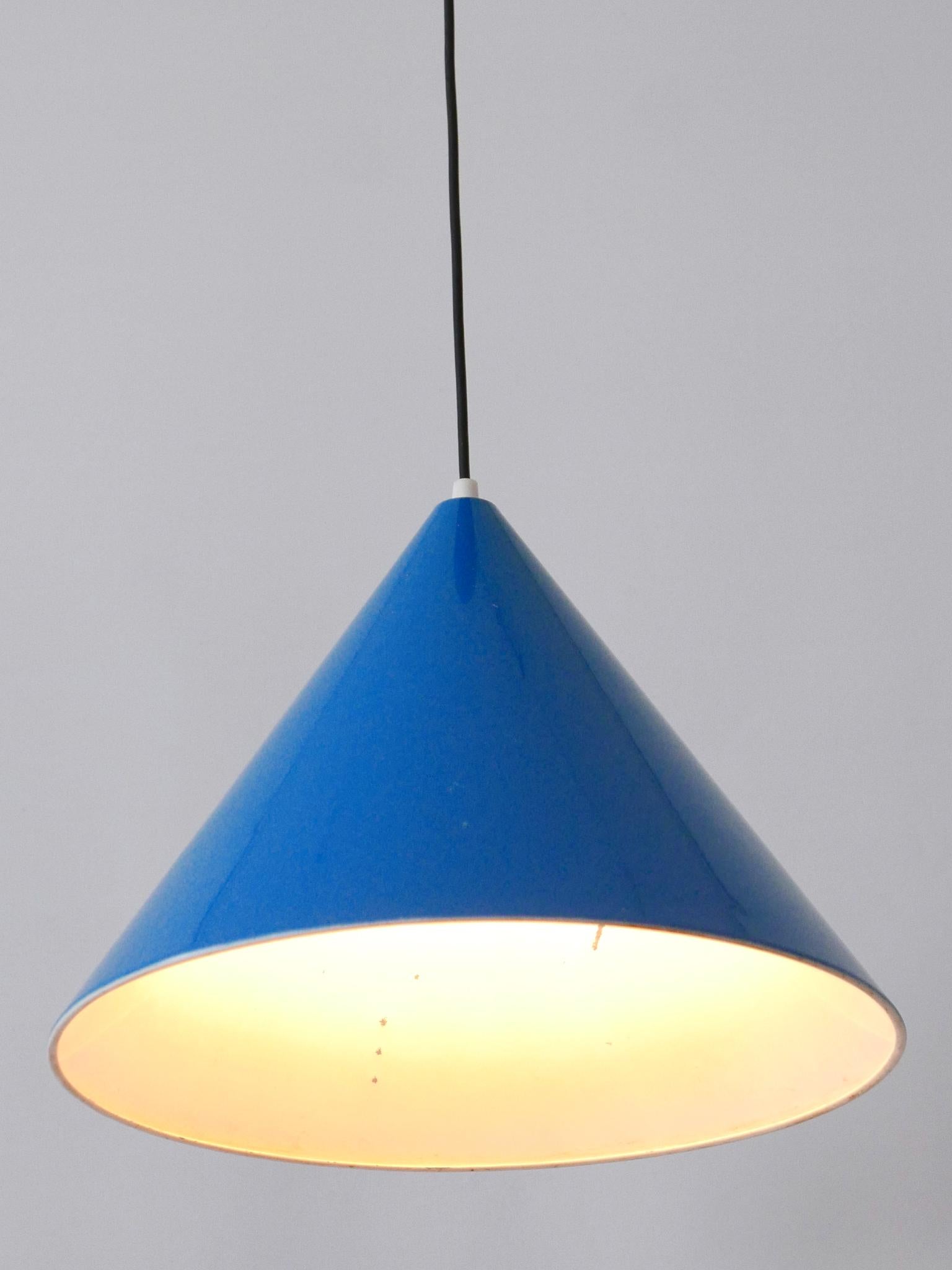 Large Mid Century Modern Billard Pendant Lamps by Louis Poulsen Denmark 1960s For Sale 1