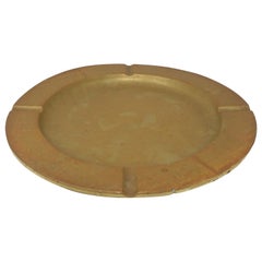 Large Mid-Century Modern Brass Ashtray