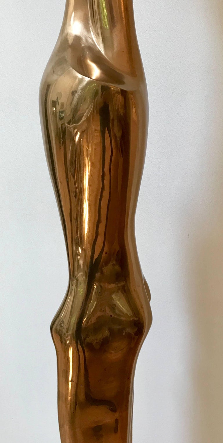 Large MidCentury Modern Bronze Sculpture Titled "Embrace" by Prince