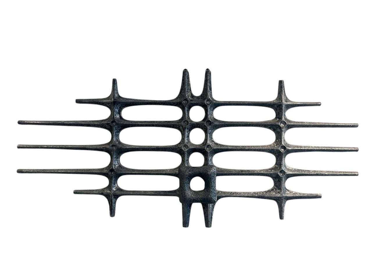 Mid-Century Modern Large Mid Century Modern Brutalist Aluminum Sculpture For Sale