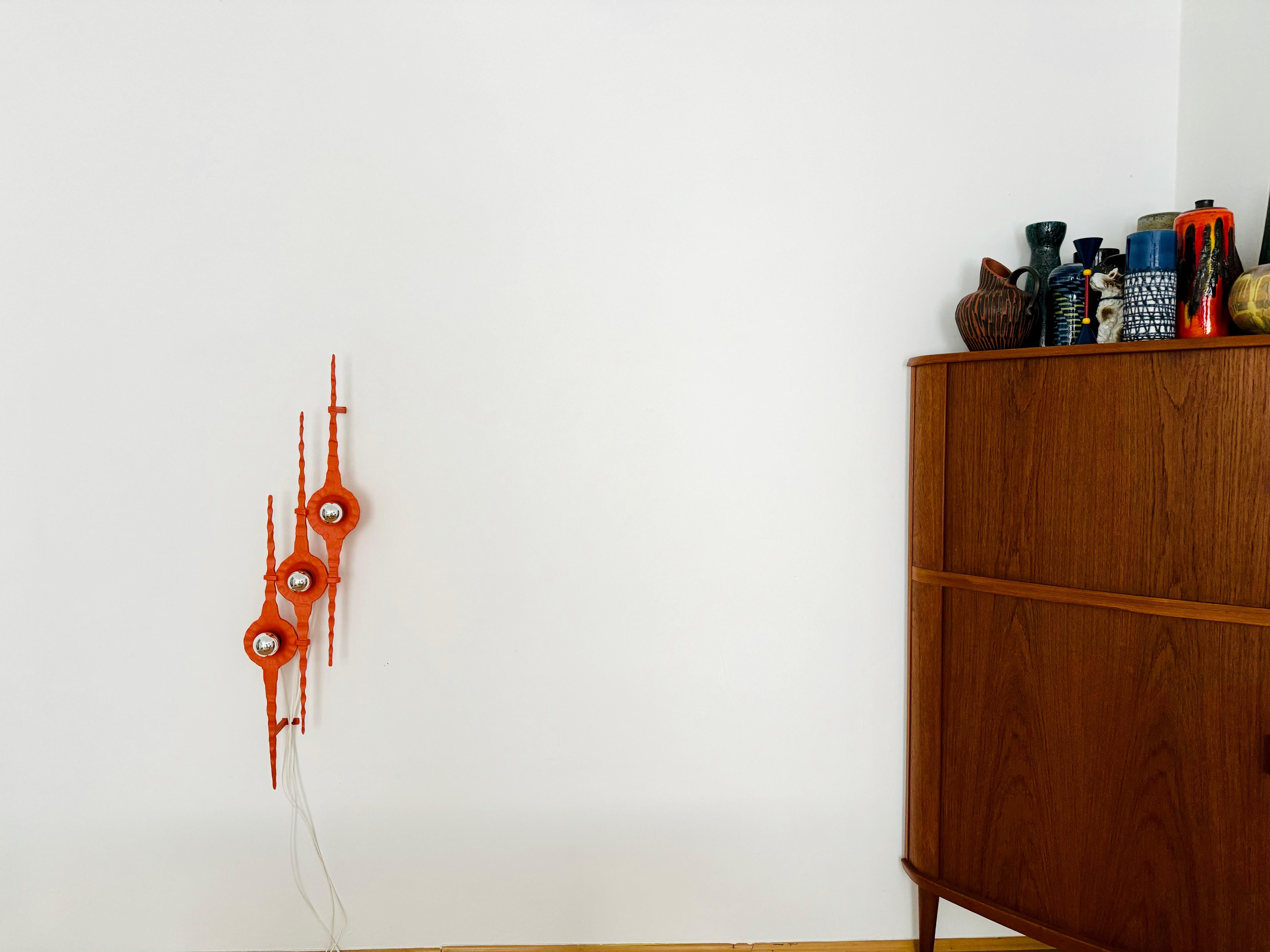 Große brutalistische Wandleuchte oder Eisenskulptur, Mid-Century Modern (Italienisch) im Angebot
