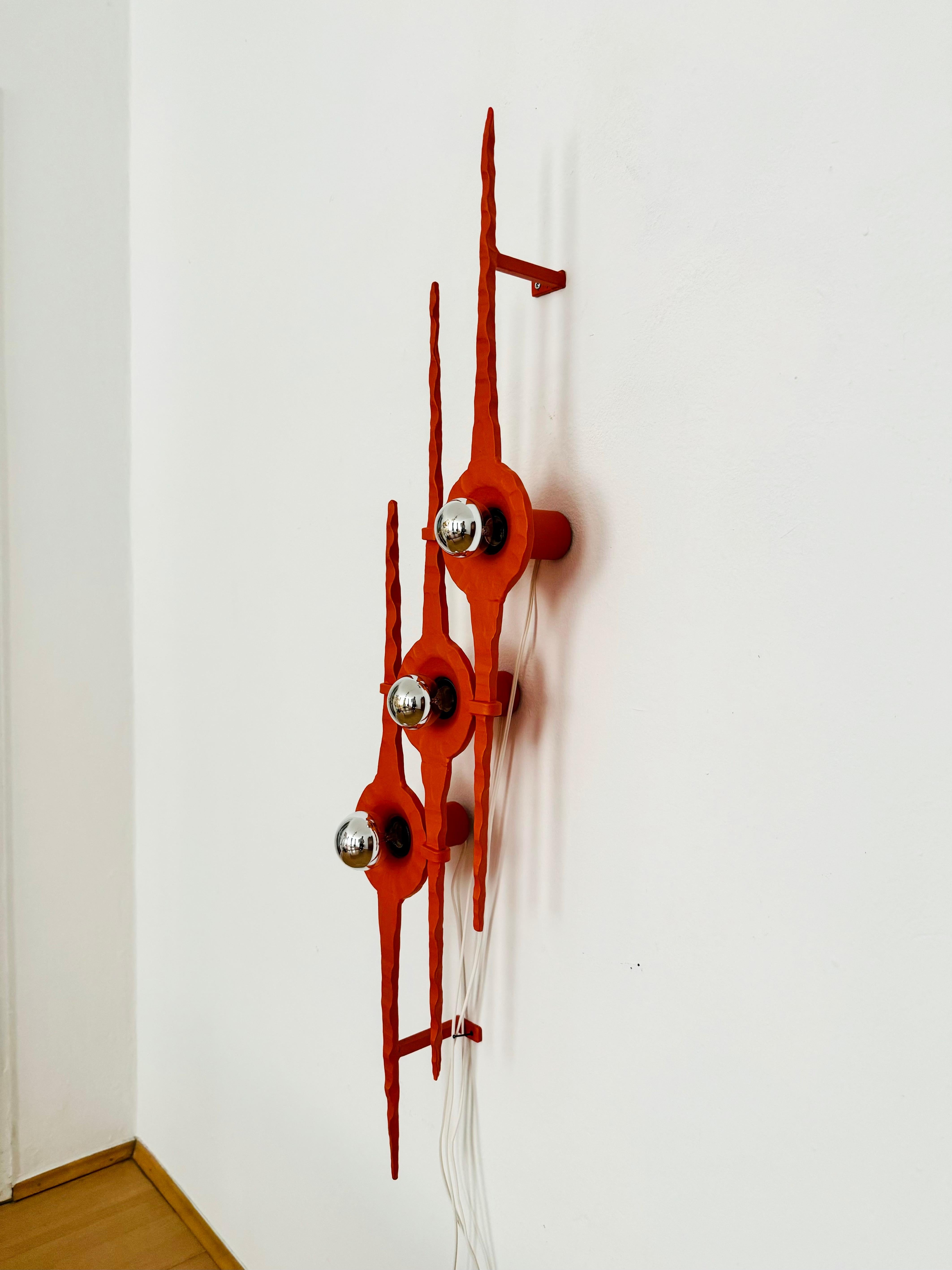 Große brutalistische Wandleuchte oder Eisenskulptur, Mid-Century Modern im Zustand „Gut“ im Angebot in München, DE