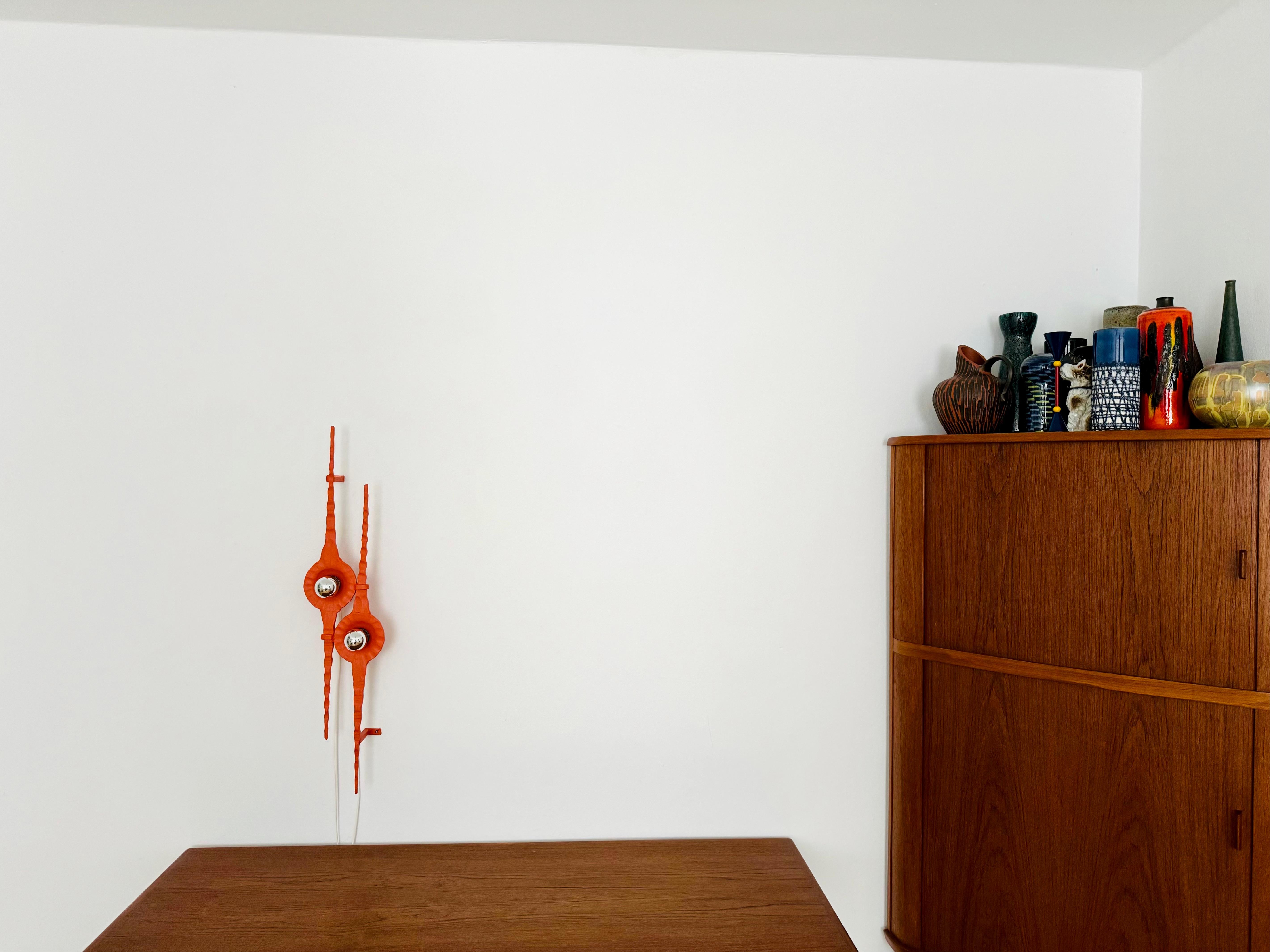 Late 20th Century Large Mid-Century Modern Brutalist Wall Lamp or Iron Sculpture