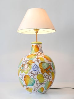 Large Mid Century Modern Ceramic Table Lamp by Romano Innocenti Italy 1960s