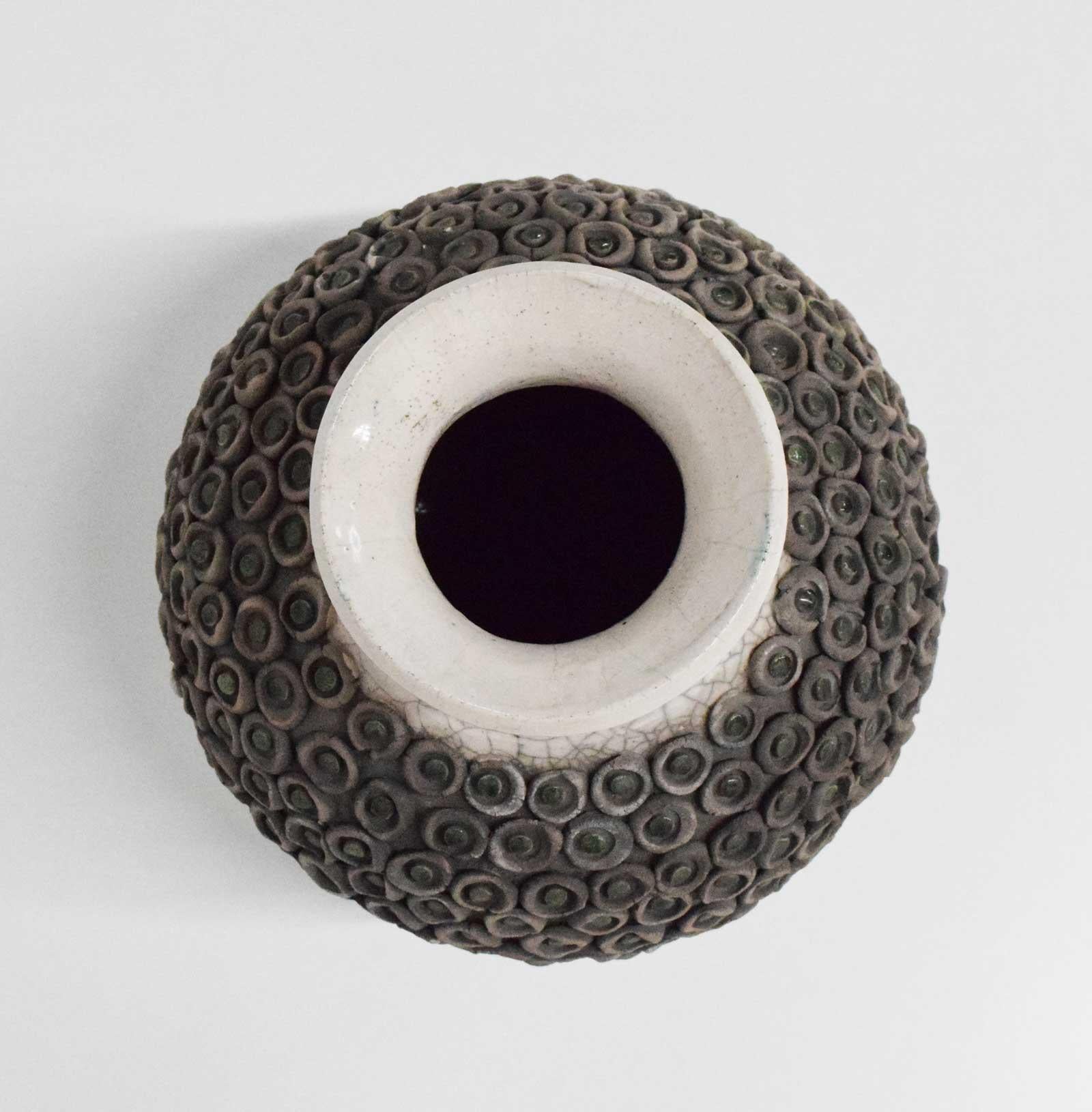 Large Mid-Century Modern Studio Ceramic Vase For Sale 1