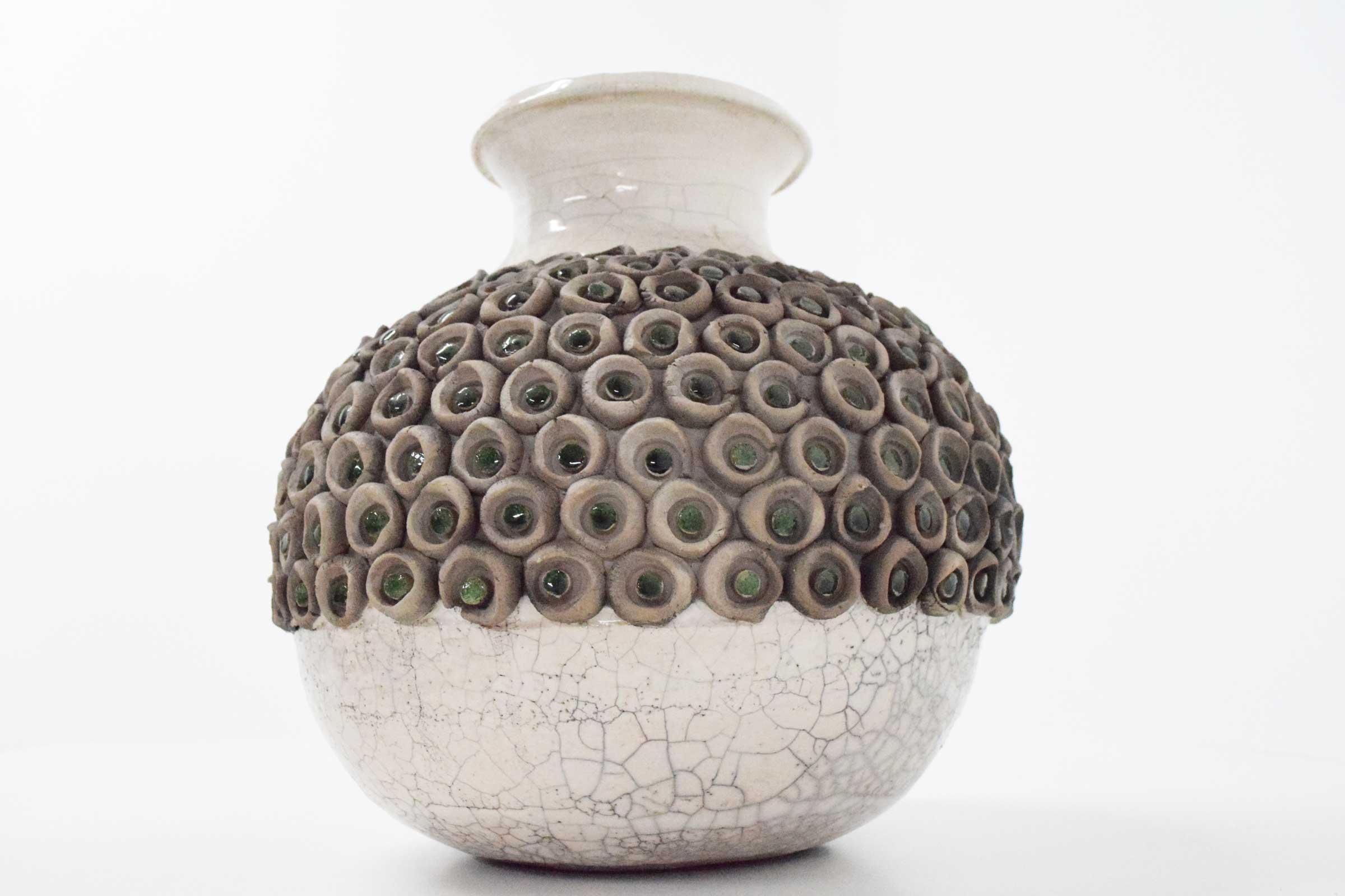 Large Mid-Century Modern Studio Ceramic Vase For Sale 3