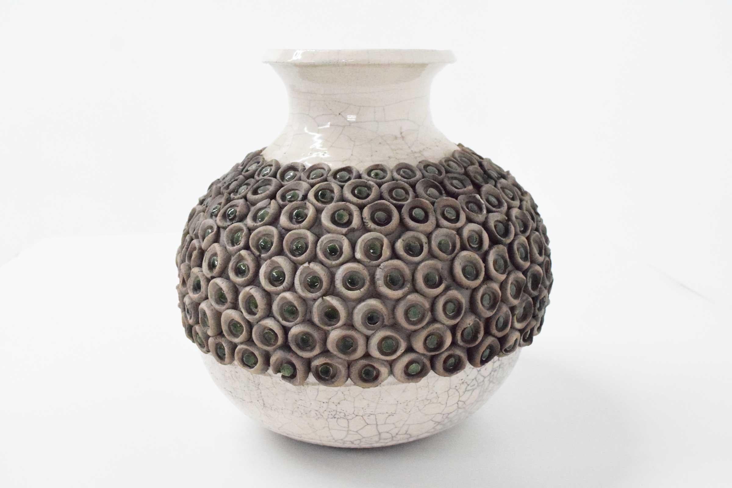 Large Mid-Century Modern Studio Ceramic Vase For Sale 4
