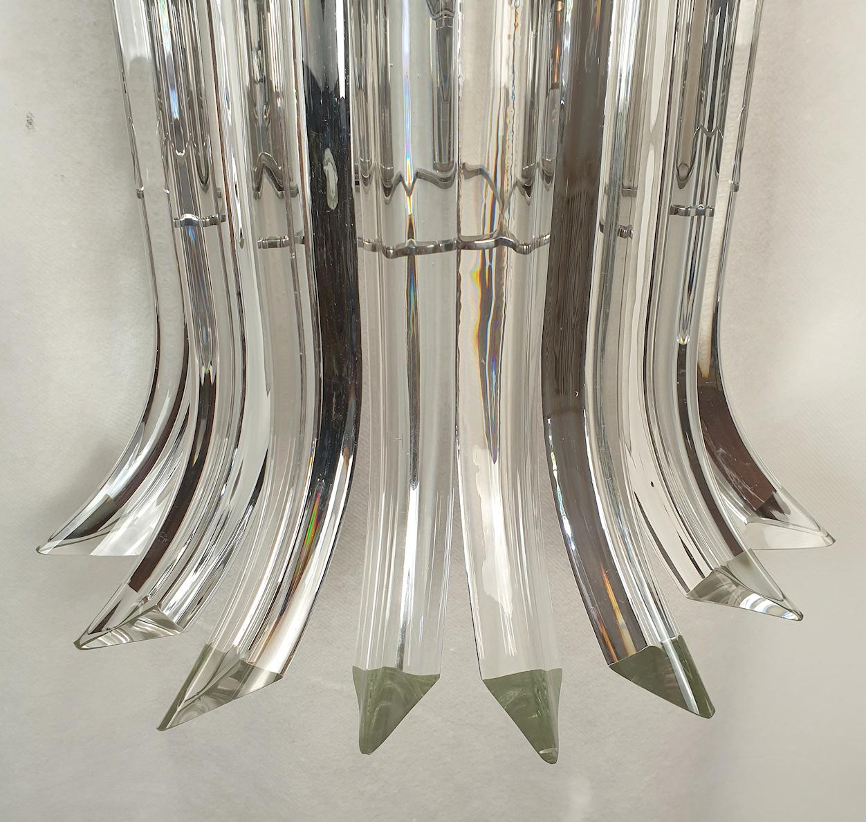 Late 20th Century Mid Century Murano Glass Sconces, by Venini  For Sale