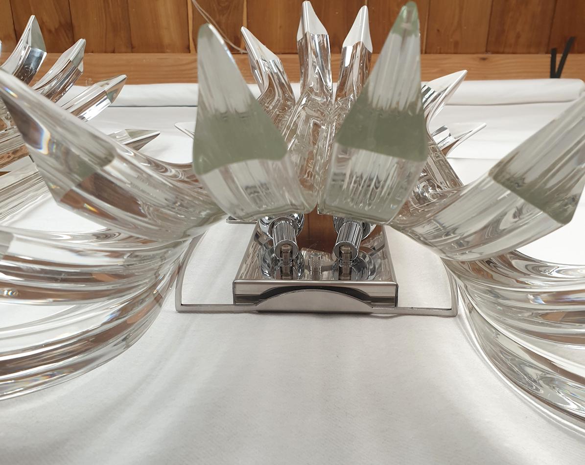 Mid Century Murano Glass Sconces, by Venini  For Sale 1