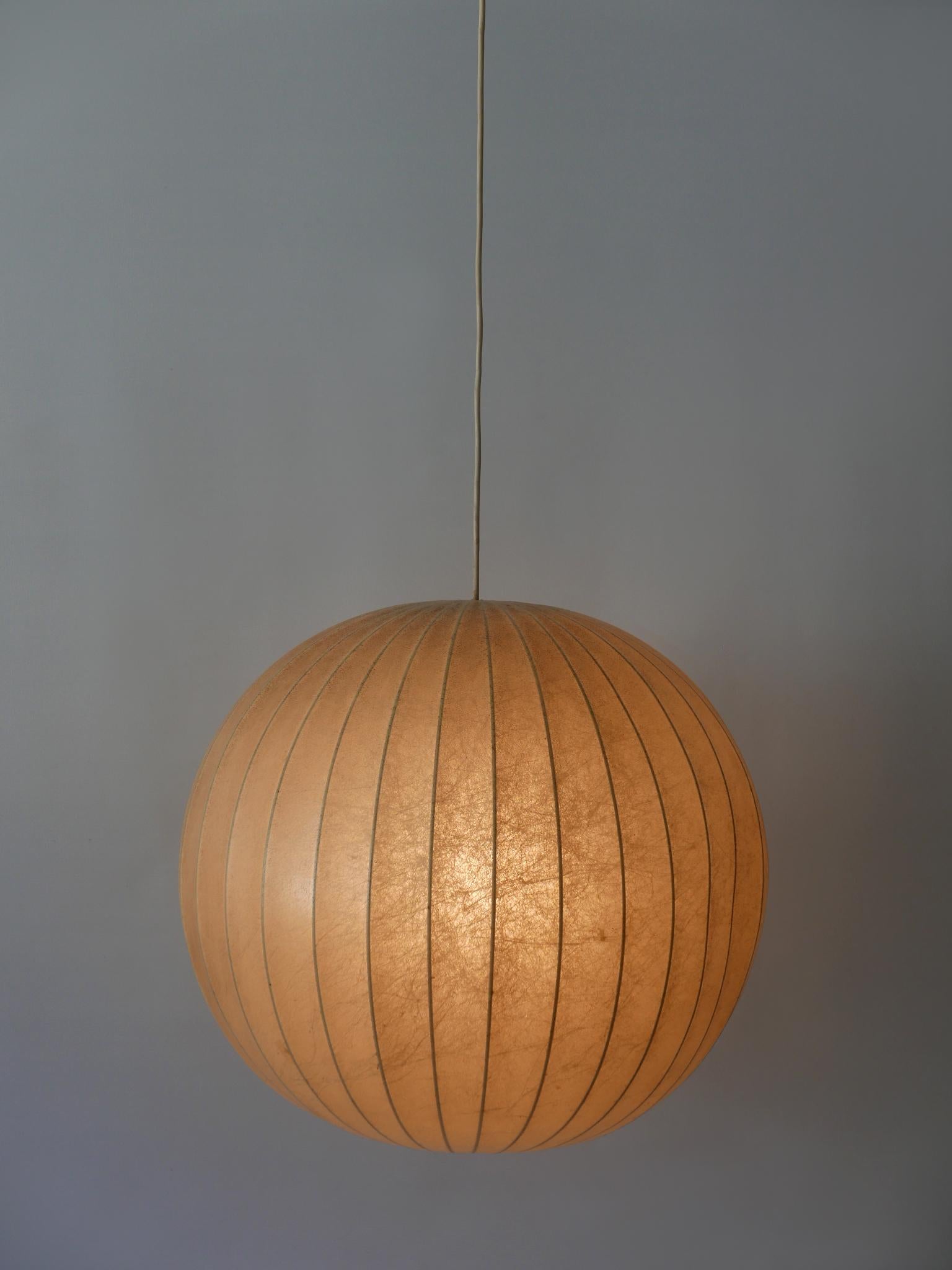 Mid-Century Modern Large Mid-Century Modern Cocoon Pendant Lamp or Hanging Light Germany 1960s