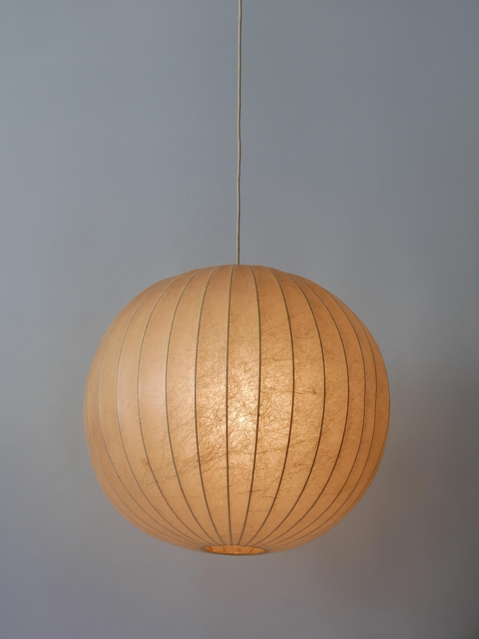 Mid-20th Century Large Mid-Century Modern Cocoon Pendant Lamp or Hanging Light Germany 1960s