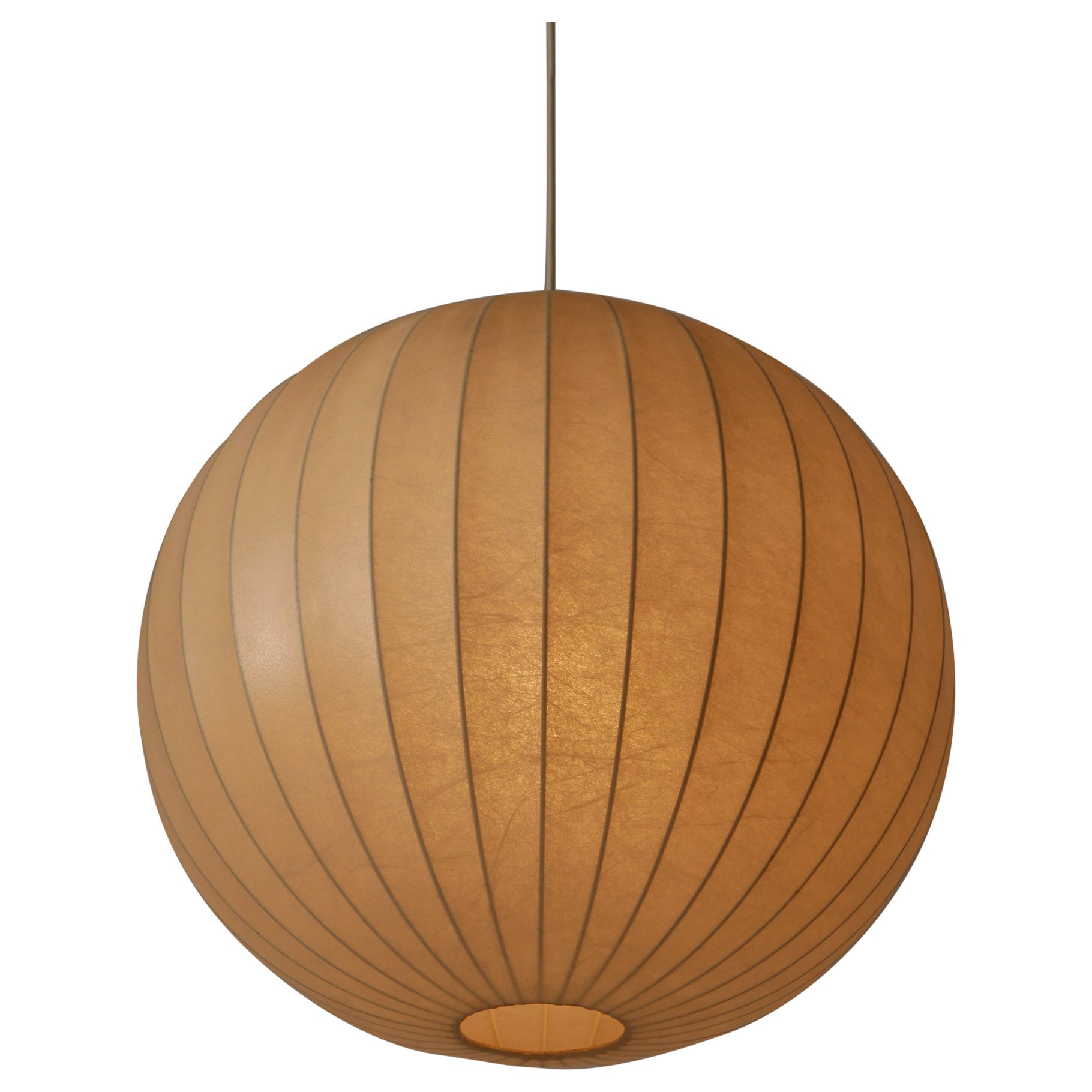 Large Mid-Century Modern Cocoon Pendant Lamp or Hanging Light Germany 1960s