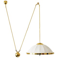 Large Mid-Century Modern Counter Balance Pendant Lamp by WKR, 1970s, Germany