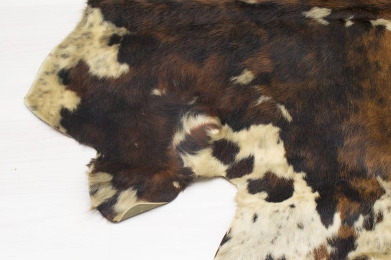 Large MidCentury Modern Cowhide Rug, 1960s Brazil For Sale at 1stdibs