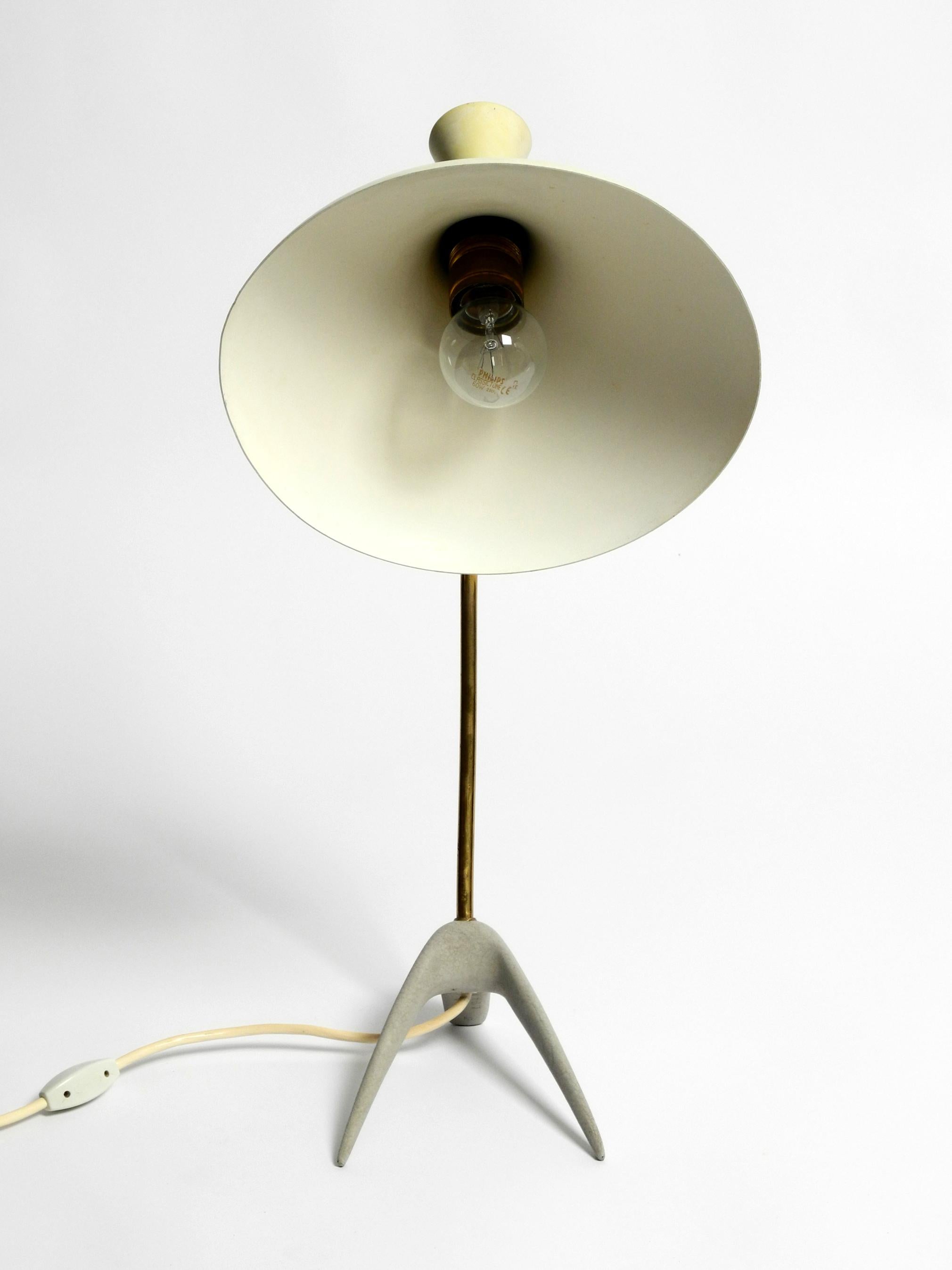 Large Mid Century Modern crow's foot table lamp by Karl Heinz Kinsky for Cosack For Sale 8