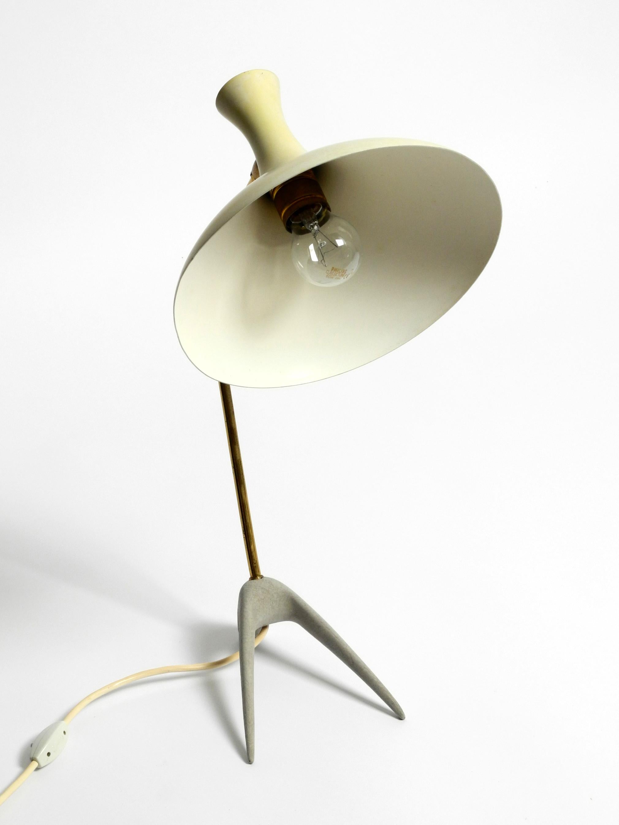 Large Mid Century Modern crow's foot table lamp by Karl Heinz Kinsky for Cosack For Sale 9