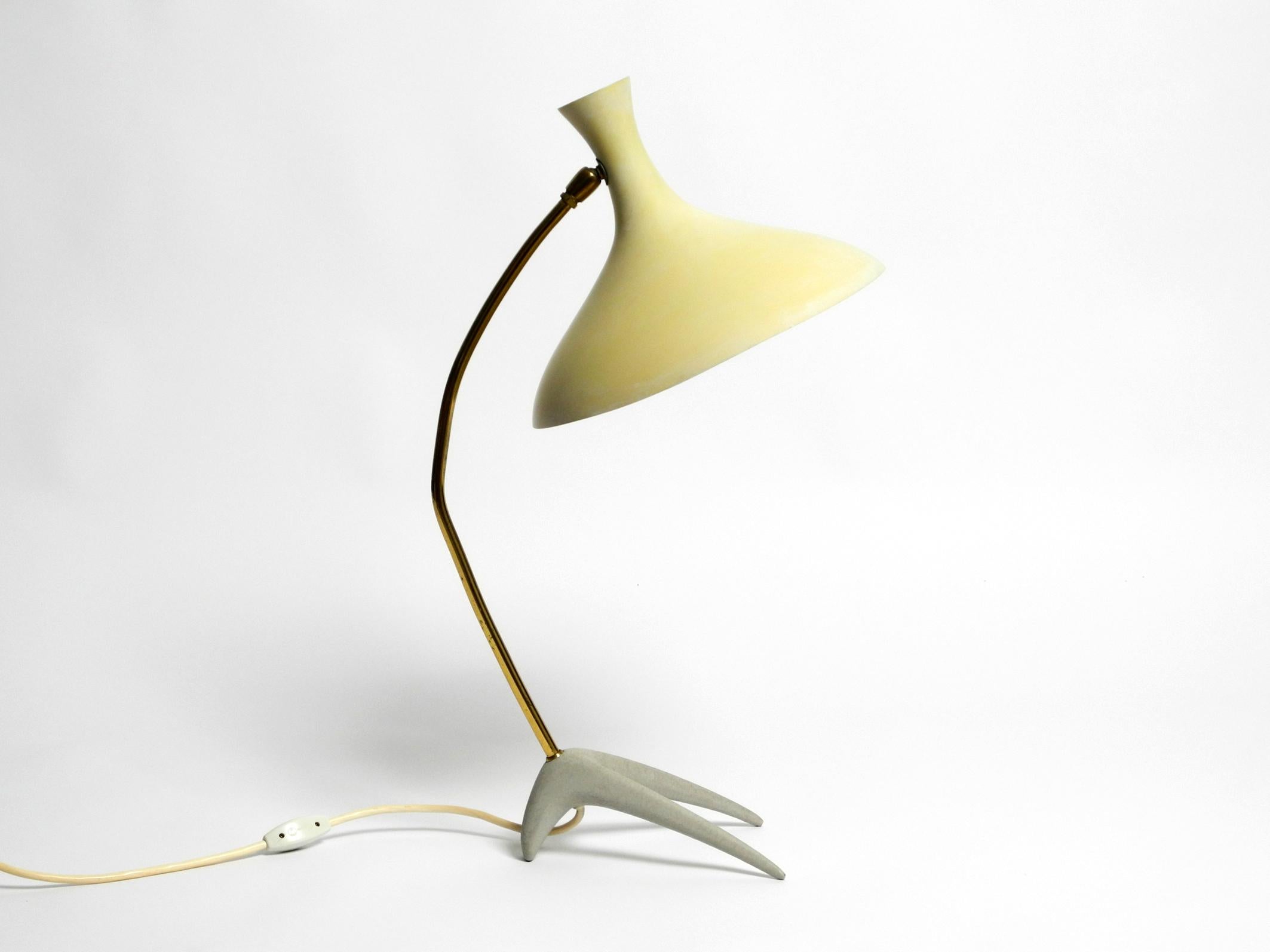Large Mid Century Modern crow's foot table lamp by Karl Heinz Kinsky for Cosack For Sale 13
