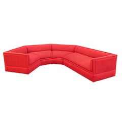 Grande Divano Sezionale di Thayer Coggin di forma irregolare e curvilinea moderna del Mid-Century