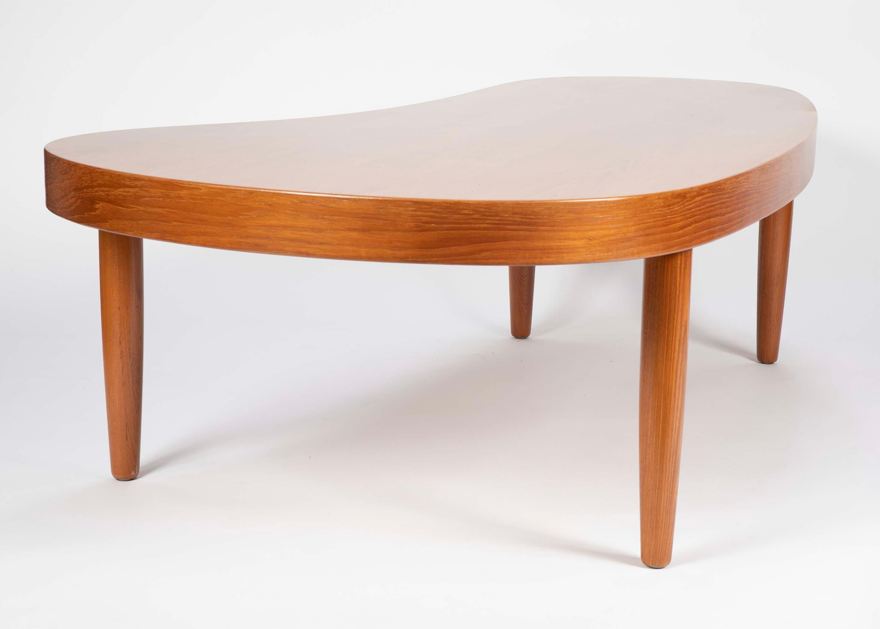 Mid-20th Century Large Mid-Century Modern Danish Freeform Coffee Table