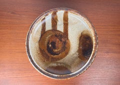 Large Mid-Century Modern Danish Studio Pottery Bowl Aksel Larsen Axella 1960s