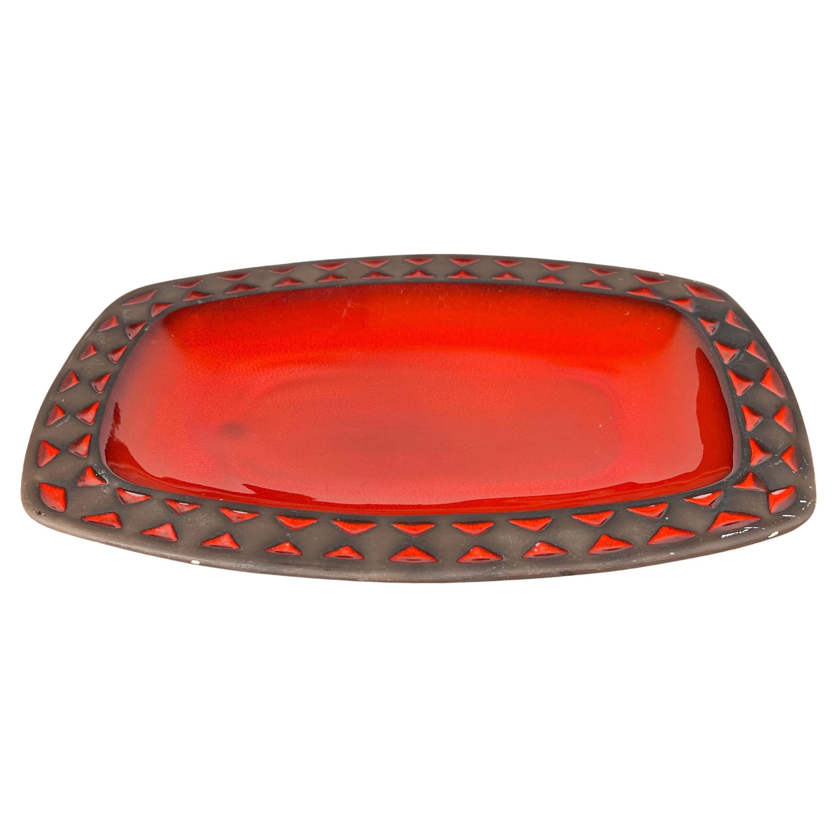Large Mid-Century Modern Danish Studio Pottery Bowl from Frank Keramik, 1960s