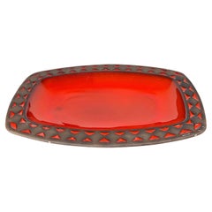 Large Mid-Century Modern Danish Studio Pottery Bowl from Frank Keramik, 1960s