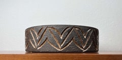 Large Mid-Century Modern Danish Studio Pottery Bowl from Løvemose, 1960s