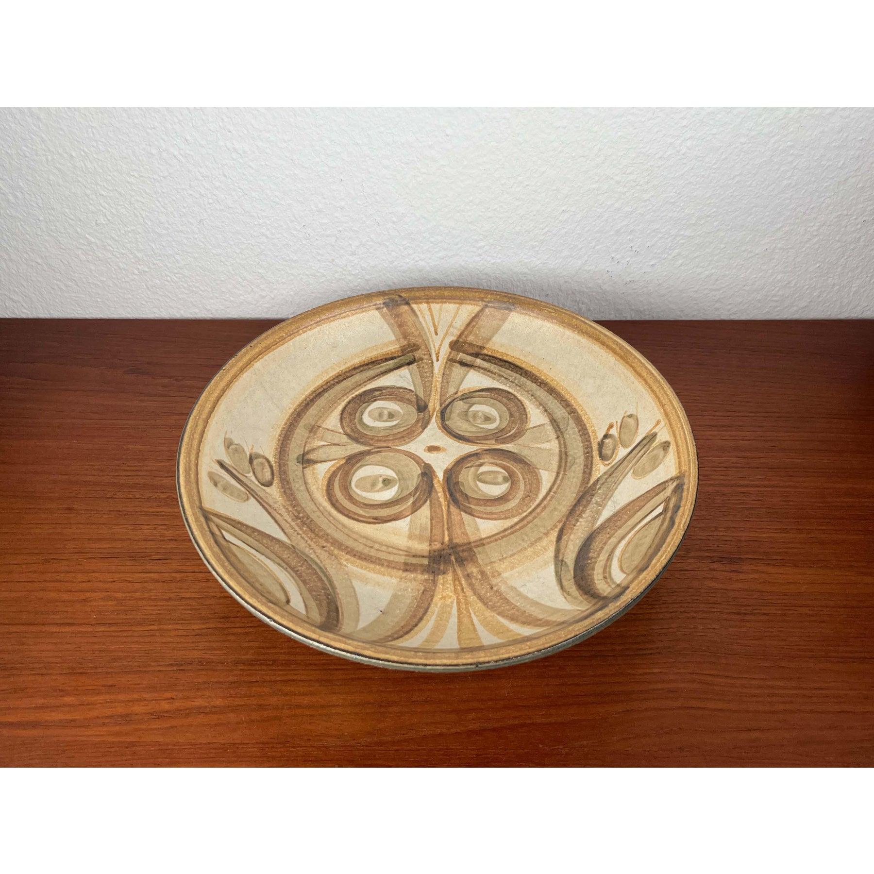 Gran cuenco danés moderno de mediados de siglo de Studio Pottery de Søholm, años 60 siglo XX en venta