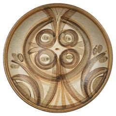 Gran cuenco danés moderno de mediados de siglo de Studio Pottery de Søholm, años 60