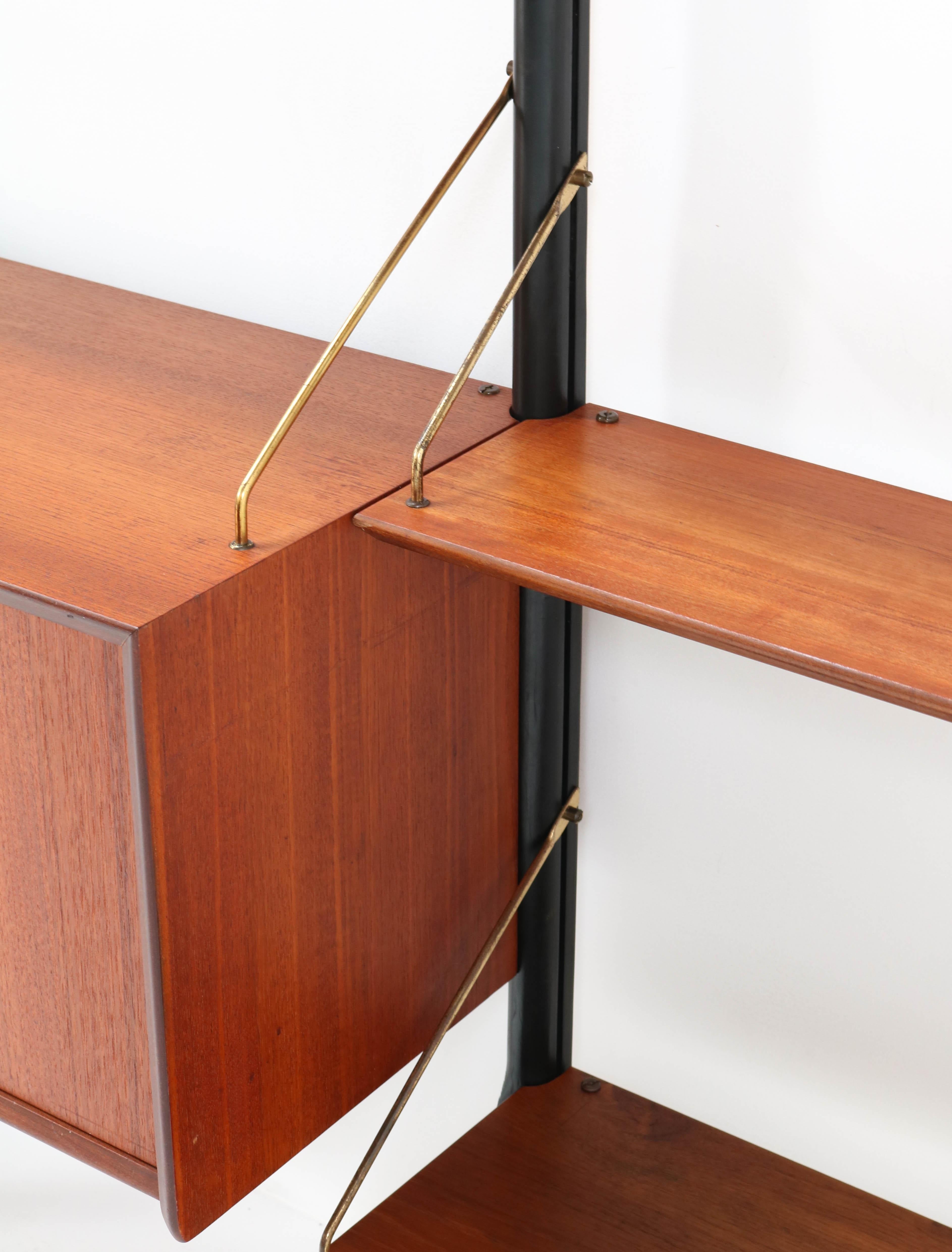 Large Mid-Century Modern Free Standing Wall Unit by Louis Van Teeffelen for WéBé 3