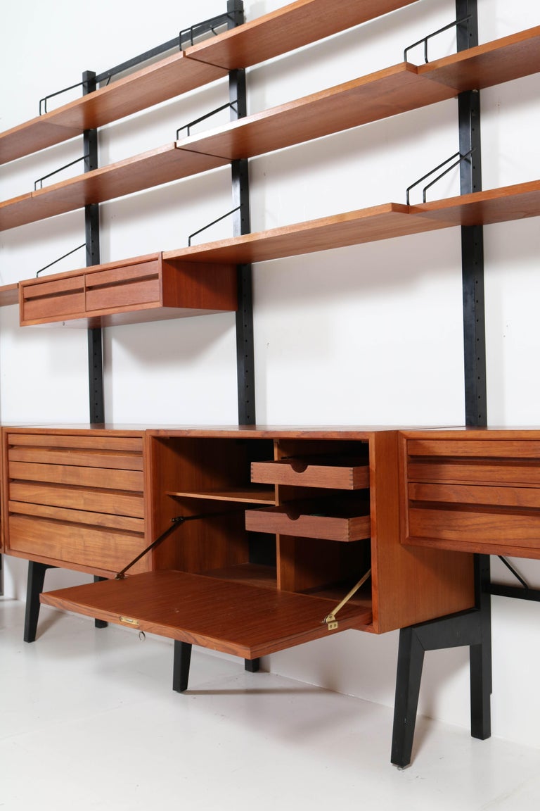 Large Mid-Century Modern Free Standing Wall Unit by Poul Cadovius for ...