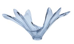 Große Mid Century Modern Französisch Abstrakt Glas Tisch Skulptur oder Schale