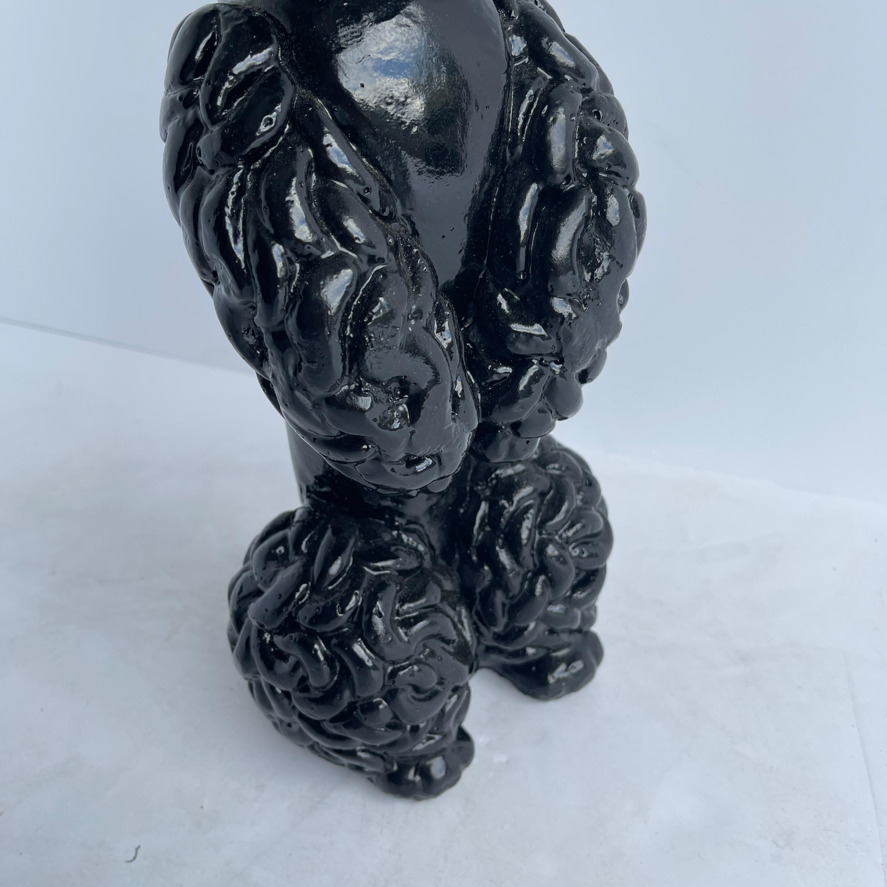 Large Mid-Century Modern Garden Poodle Statue 4