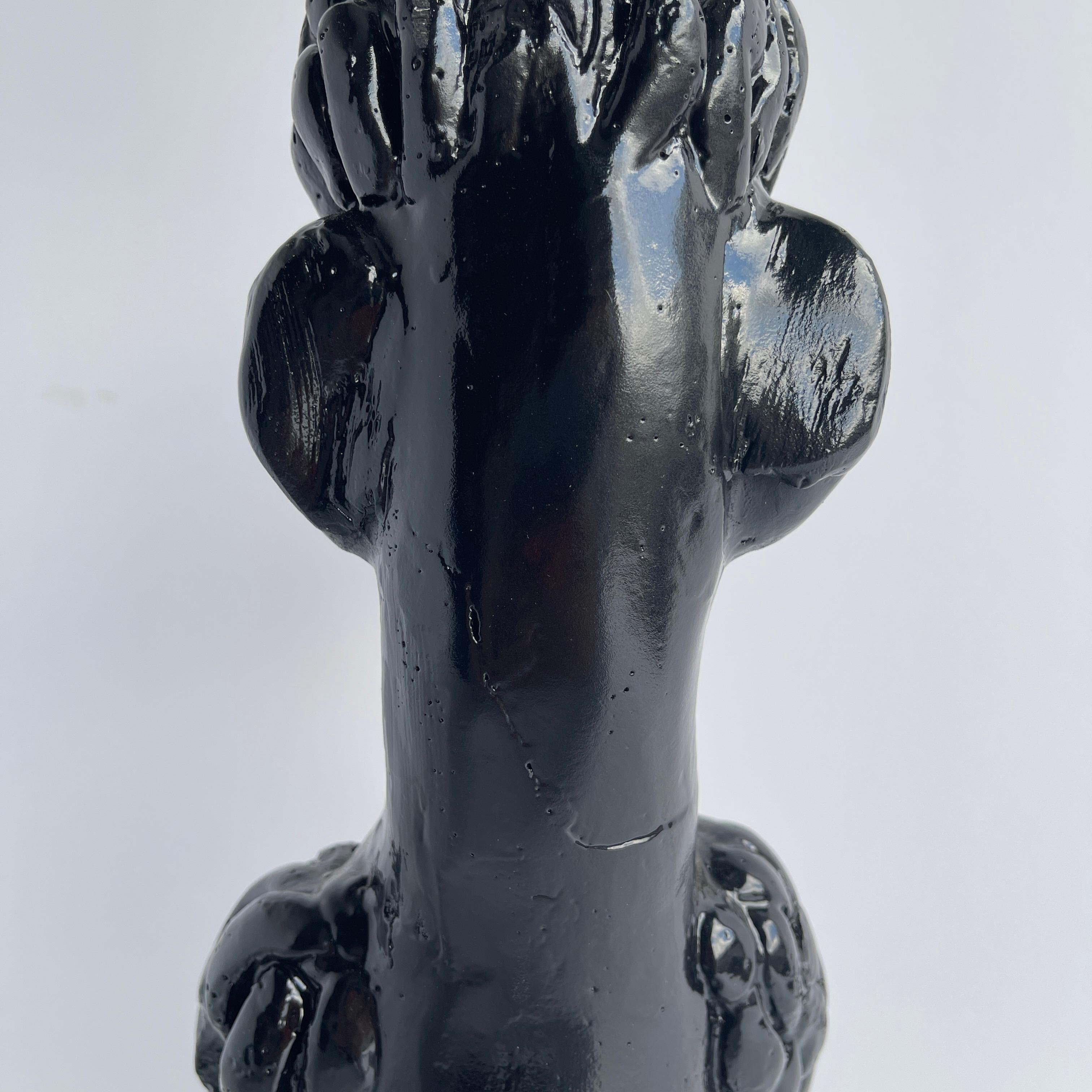 Large Mid-Century Modern Garden Poodle Statue 5