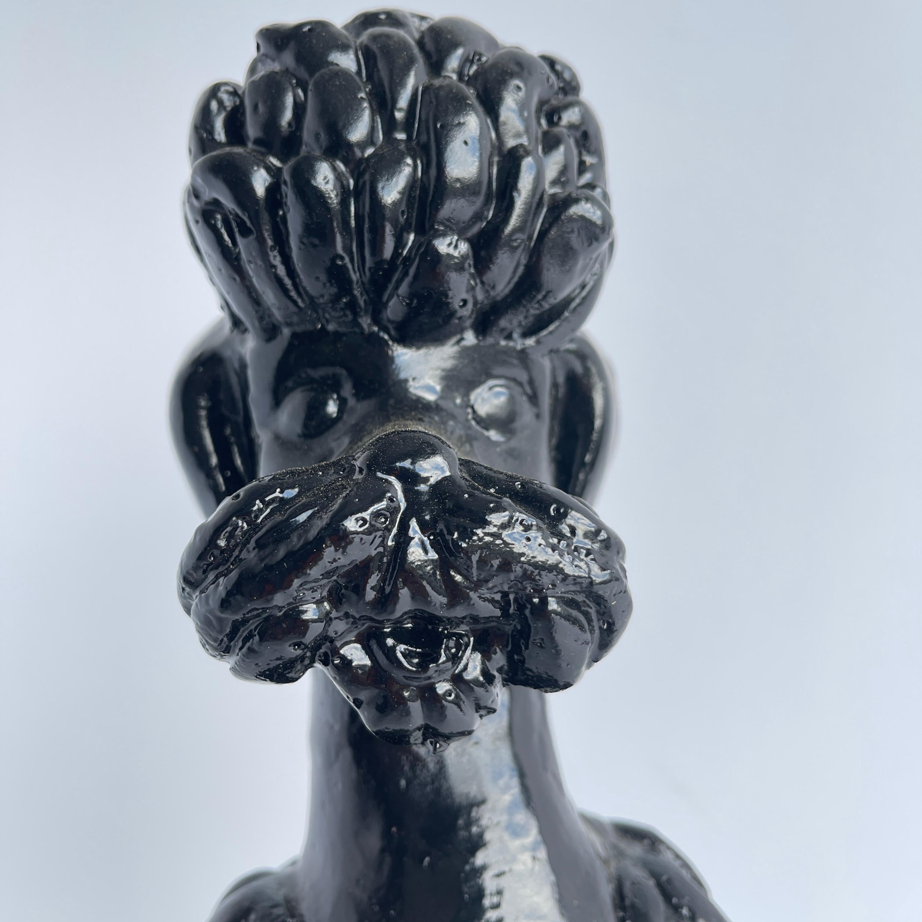 Hand-Crafted Large Mid-Century Modern Garden Poodle Statue