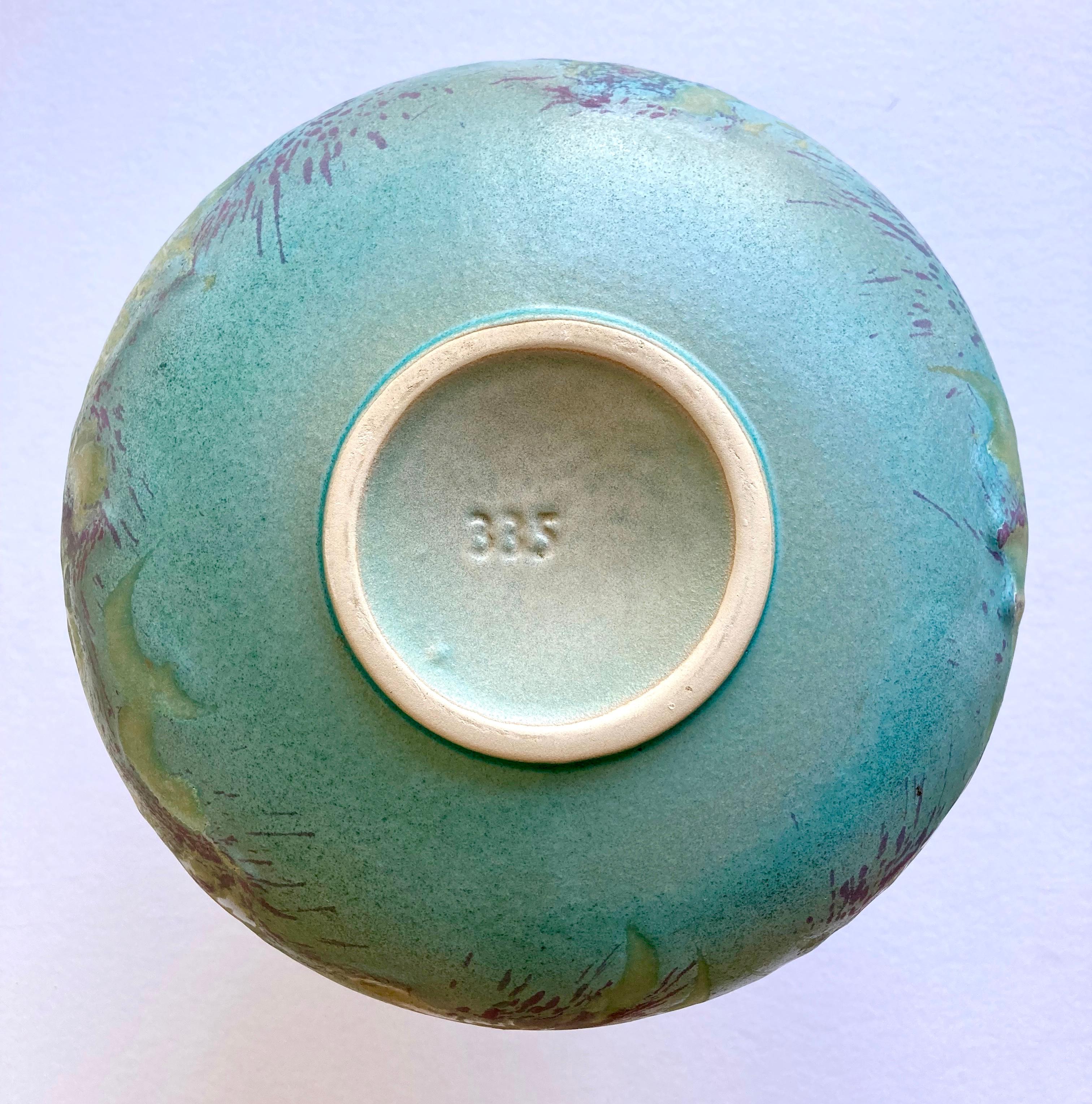 Grand vase en lave grasse allemande, moderne du milieu du siècle dernier, Ruscha Modèle 335 en vente 1