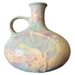 Large Mid-Century Modern German Fat Lava Vase by Ruscha Model 335
