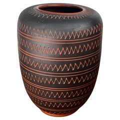 Große Vase aus deutscher Studio Pottery aus der Jahrhundertmitte von Rudi Stahl, 1960er Jahre