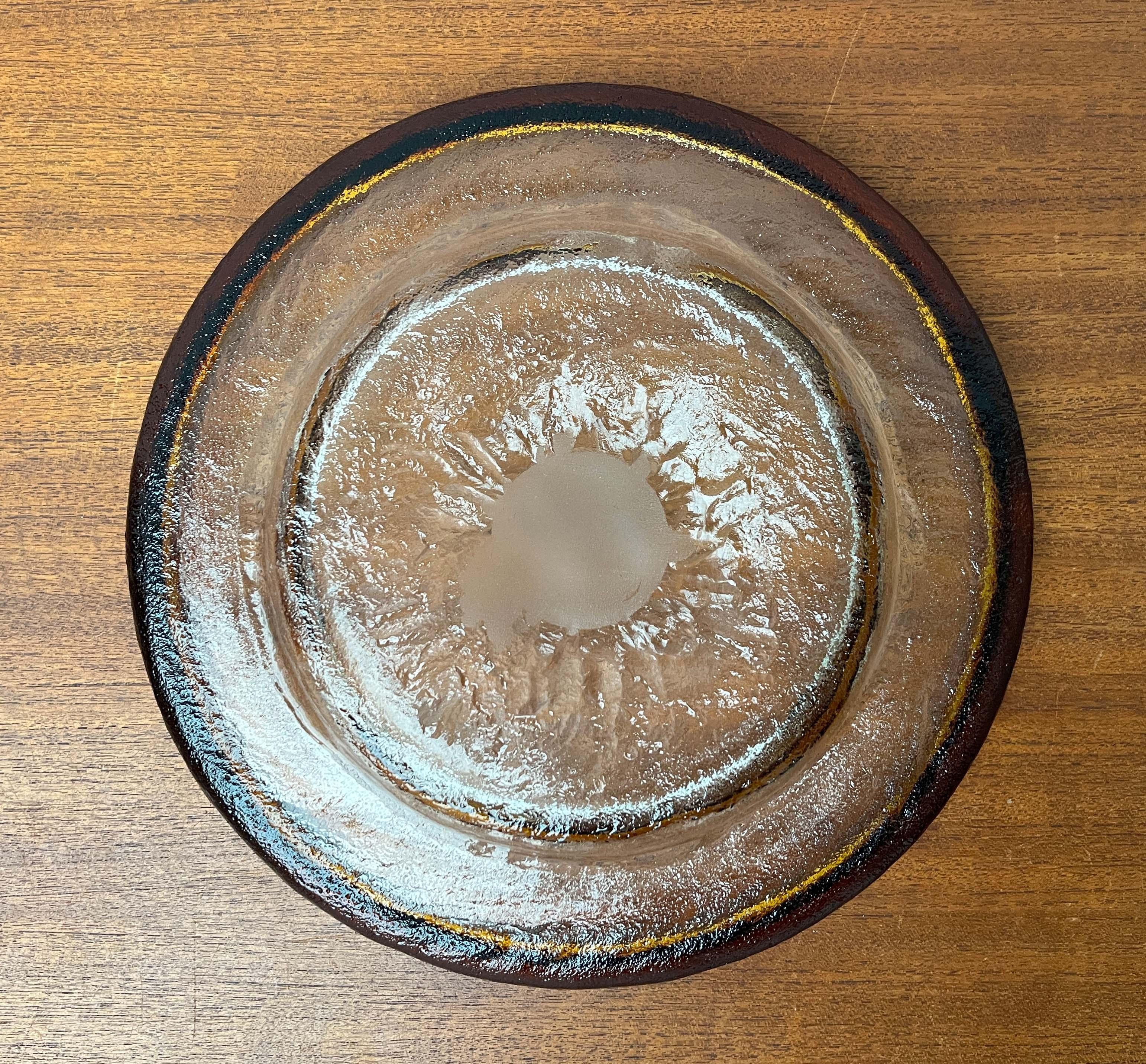 Große moderne Glasschale aus der Mitte des Jahrhunderts von Pertti Santalahti für Humppila, Finnland im Angebot 9