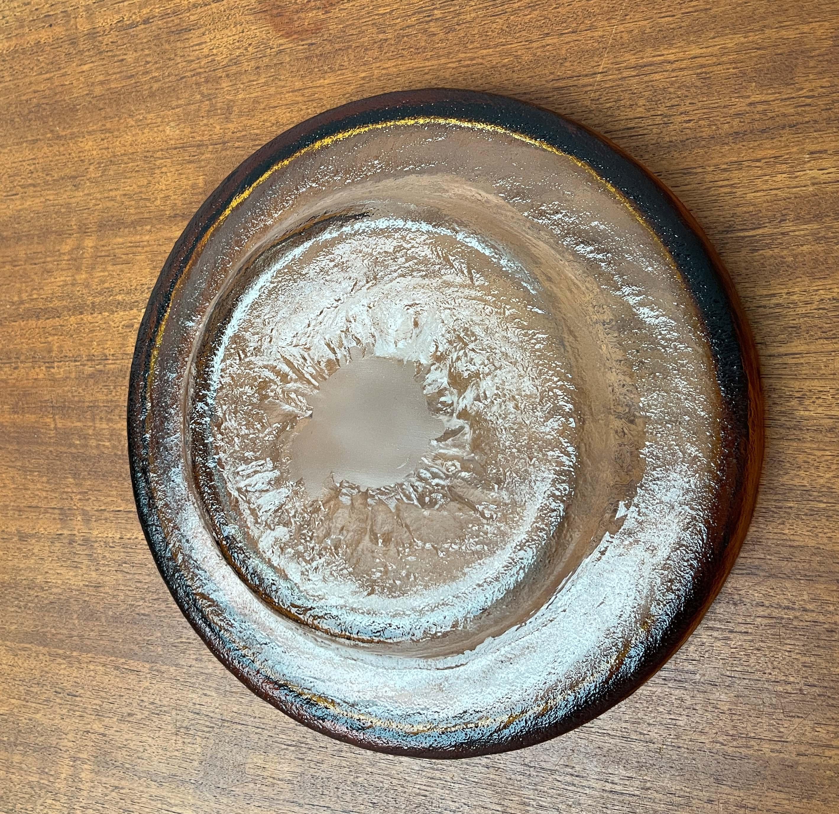 Große moderne Glasschale aus der Mitte des Jahrhunderts von Pertti Santalahti für Humppila, Finnland im Angebot 10