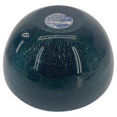 Large Mid-Century Modern Glass Bowl, Marked Baker Furniture