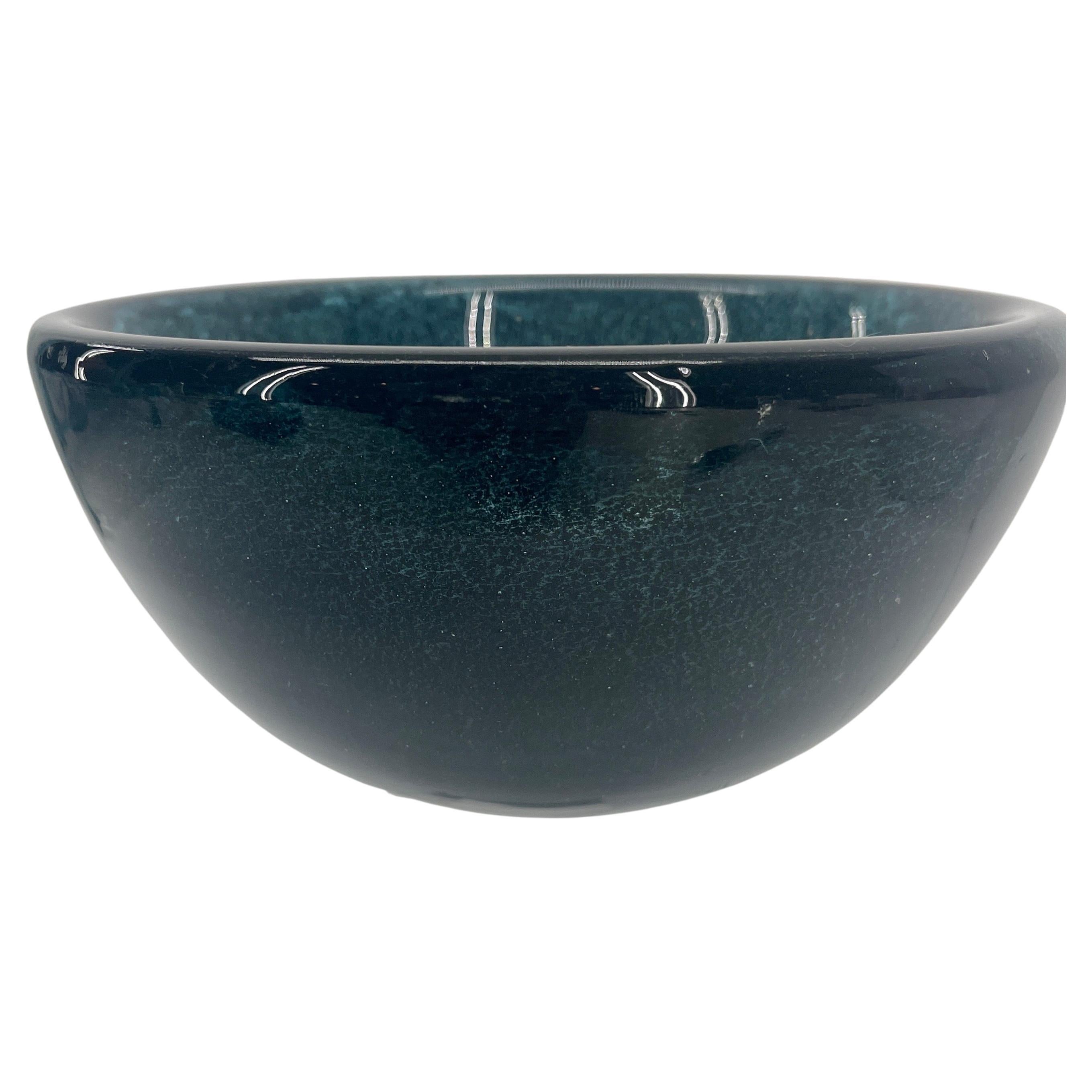 mid century modern glass bowl