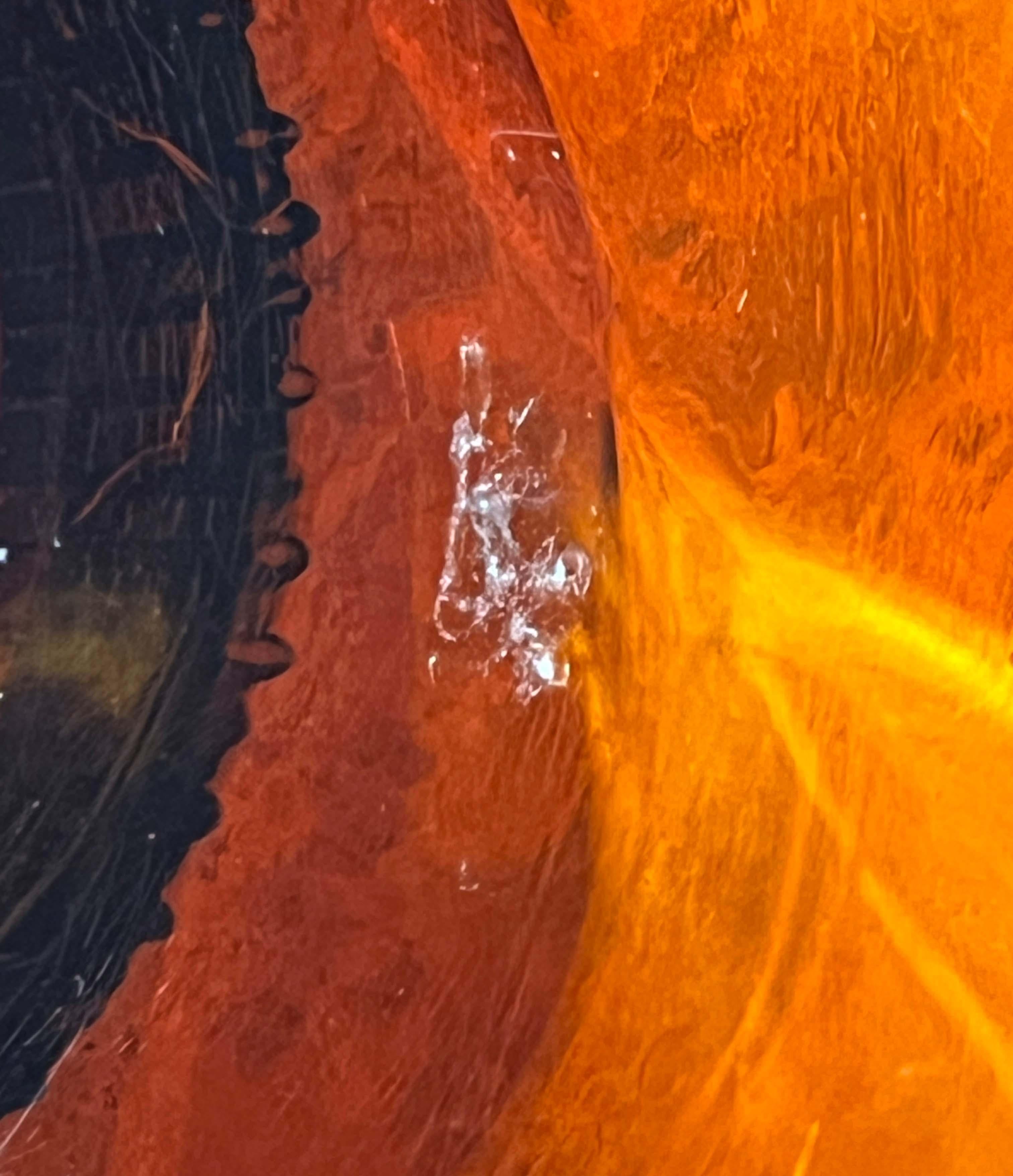 Gran cuenco de cristal moderno de mediados de siglo con diseño floral de Humppila, Finlandia en venta 7