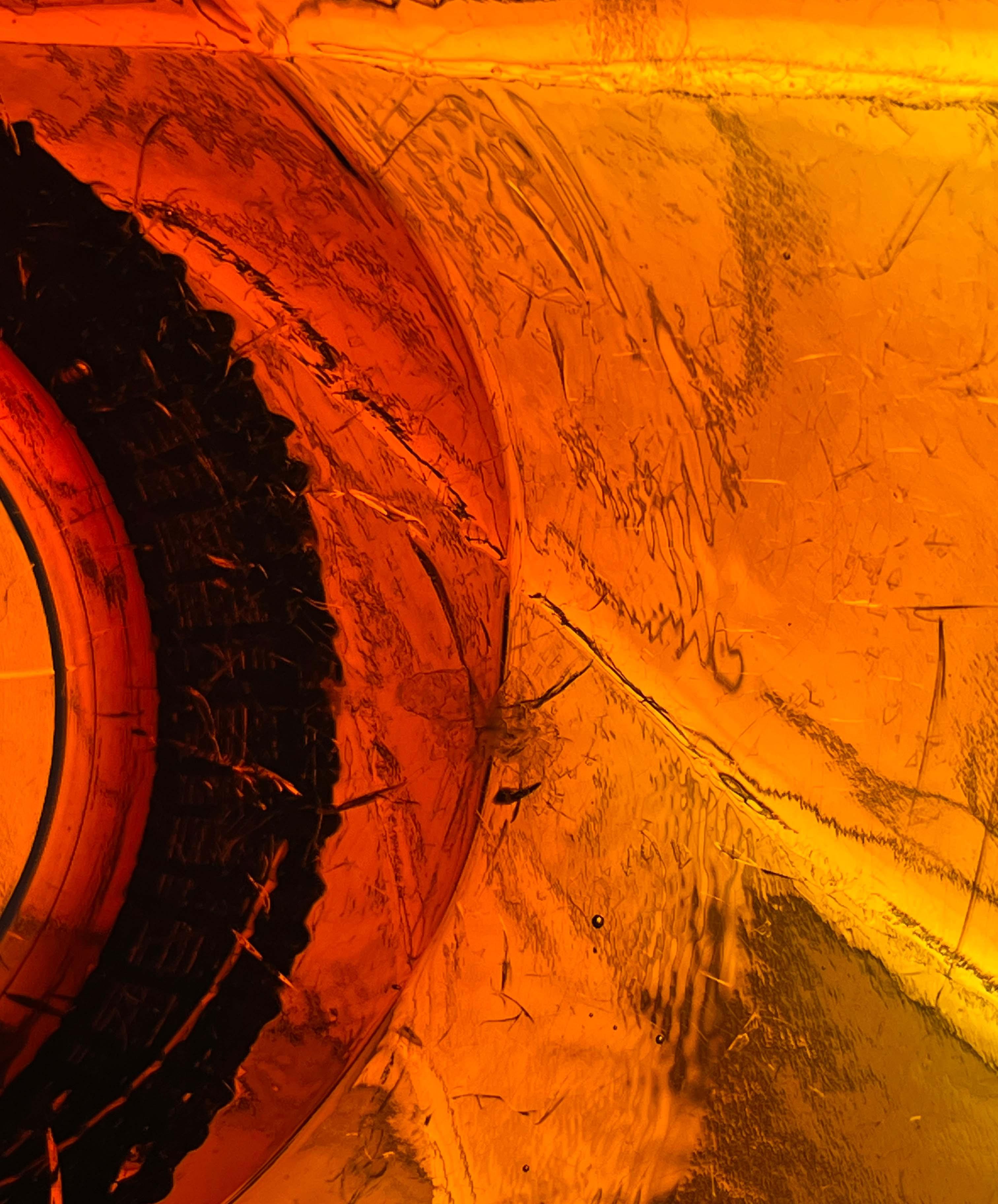 Gran cuenco de cristal moderno de mediados de siglo con diseño floral de Humppila, Finlandia en venta 12