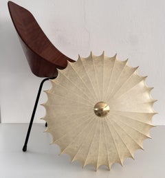 Large Mid-Century Modern Goldkant Cocoon Ceiling Flush Mount Light, Germany 1960