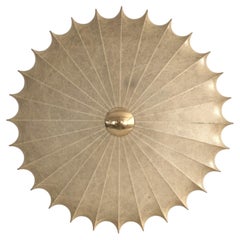 Large Mid-Century Modern Goldkant Cocoon Ceiling Flush Mount Light, Germany 1960