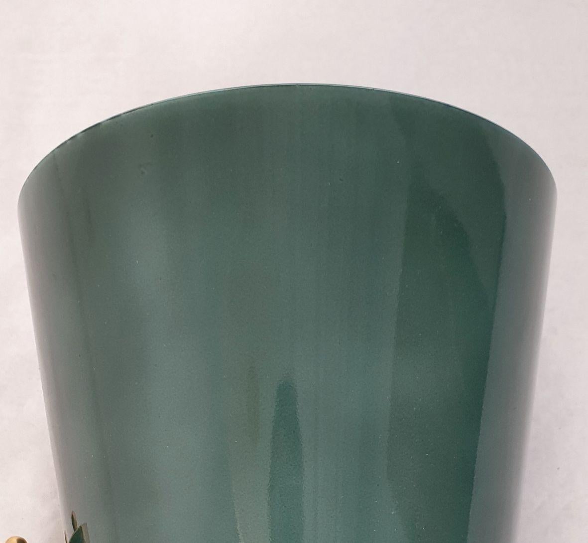 Green Murano glass sconces-Italy-a pair For Sale 7